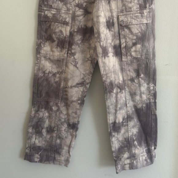 Free People We The Free Tie Dye Madison Lavender Beige Utility Jeans NEW 29 - Picture 10 of 16